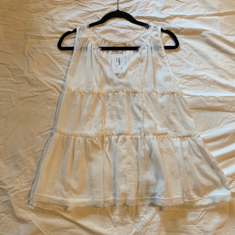 White tiered tank